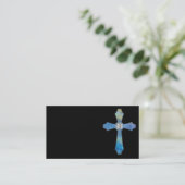 Cartes de visite de noir de croix d'opale et de (Debout devant)