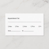 cartes de visite de nomination 2 (Dos)