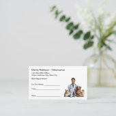 Cartes de visite de nomination des vétérinaires po (Debout devant)