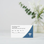 Cartes de visite de nomination du médecin du budge (Debout devant)