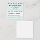 Cartes de visite de nomination pour un dentiste Mé (Devant / Derrière)