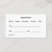 Cartes de visite de nomination vétérans modernes (Dos)