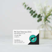 Cartes de visite de nomination vétérinaire (Debout devant)