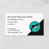 Cartes de visite de nomination vétérinaire (Devant)