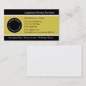 Cartes de visite de notaire (Devant / Derrière)