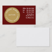 Cartes de visite de notaire (Devant / Derrière)