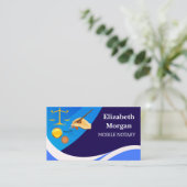 Cartes de visite de notaire mobile - Code QR jurid (Debout devant)