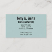 Cartes de visite de notes musicales (Dos)