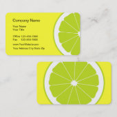 Cartes de visite de nourriture (Devant / Derrière)