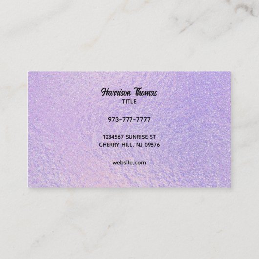 Cartes de visite de nourriture pour chien (Dos)