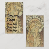 Cartes de visite de Nouveau d'art (Devant / Derrière)