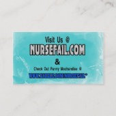 Cartes de visite de NurseFail (Dos)