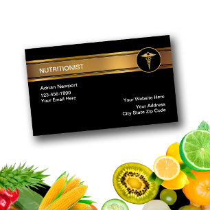 Cartes de visite de Nutriotionist