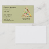 Cartes de visite de nutritionniste (Devant / Derrière)
