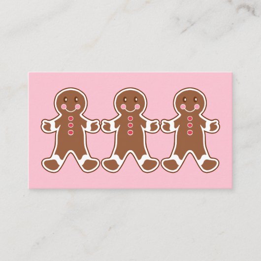 Cartes de visite de pain d'épices (Devant)