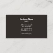 Cartes de visite de pain personnalisables (Dos)