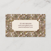 Cartes de visite de Paisley (Dos)