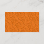 Cartes de visite de papier chiffonnés par orange (Dos)