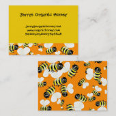 Cartes de visite de papier peint d'abeille (Devant / Derrière)