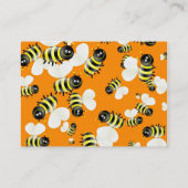 Cartes de visite de papier peint d'abeille (Dos)