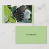 Cartes de visite de papillon (Devant / Derrière)