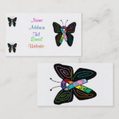 Cartes de visite de papillon d'autisme (Devant / Derrière)