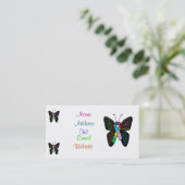 Cartes de visite de papillon d'autisme (Debout devant)