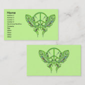 CARTES DE VISITE DE PAPILLON DE SIGNE DE PAIX (Devant / Derrière)