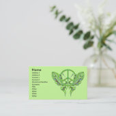 CARTES DE VISITE DE PAPILLON DE SIGNE DE PAIX (Debout devant)