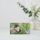 Cartes de visite de papillon de Swallowtal (Debout devant)