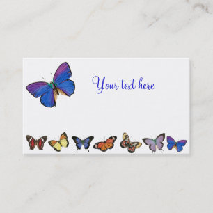 Cartes de visite de papillons
