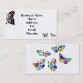 Cartes de visite de papillons de sensibilisation (Devant / Derrière)