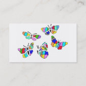 Cartes de visite de papillons de sensibilisation (Dos)