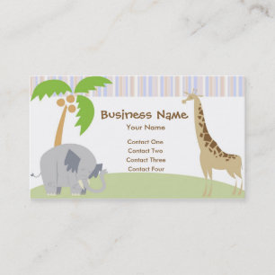 Cartes de visite de partie de jungle