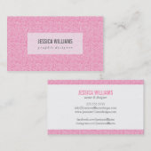 Cartes de visite de Parties scintillant Glam (Devant / Derrière)