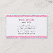 Cartes de visite de Parties scintillant Glam (Dos)