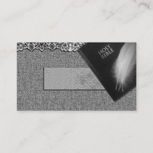 Cartes de visite de pasteur d'église de révéren