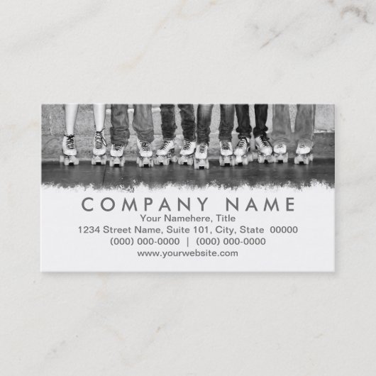 Cartes de visite de patinage à rouleaux (Devant)