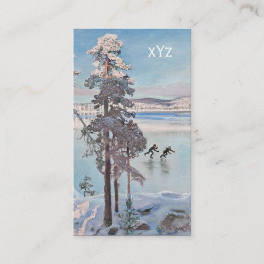 Cartes de visite de patins Gallen-Kallela (Devant)