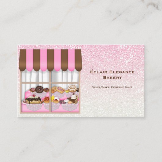 Cartes de visite de pâtisserie (Devant)