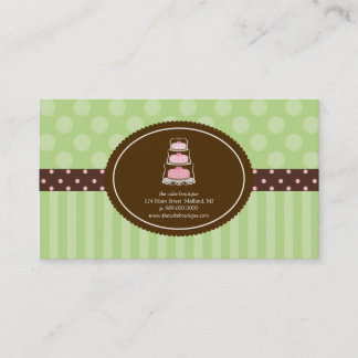 Cartes de visite de pâtisserie ou de boulangerie