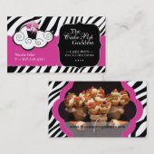 Cartes de visite de pâtisseries - Personnalisé (Devant / Derrière)