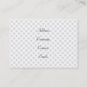 Cartes de visite de pâtissiers (Dos)