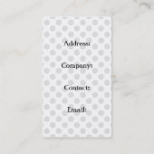 Cartes de visite de pâtissiers (Dos)