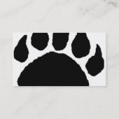 Cartes de visite de patte d'ours (Dos)