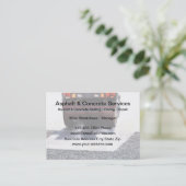 Cartes de visite De Pavage D'Asphalte Et De Béton (Debout devant)