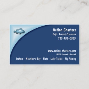 Cartes de visite de pêche