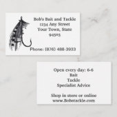 Cartes de visite de pêche (Devant / Derrière)