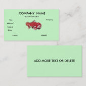 Cartes de visite de Pedalcar (Devant / Derrière)