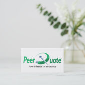Cartes de visite de PeerQuote (Debout devant)